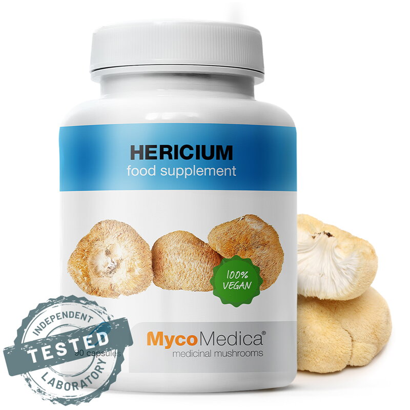HERICIUM (extrakt), MycoMedica 90 kapsúl - dostupné 2 kusy HERICIUM (extrakt), MycoMedica 90 kapsúl - dostupné 2 kusy