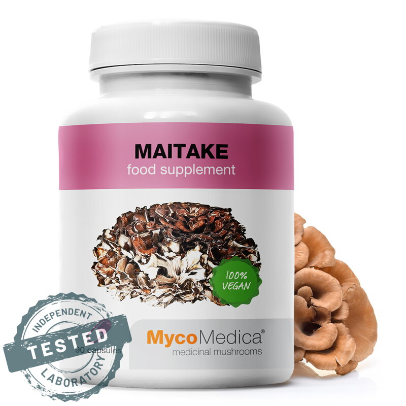 MAITAKE (extrakt), MycoMedica 90 kapsúl - dostupný 1 kus MAITAKE (extrakt), MycoMedica 90 kapsúl - dostupný 1 kus