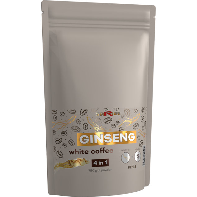 GINSENG WHITE COFFEE STAR - Káva Arabica s obsahom ženšenu, Starlife 750 g