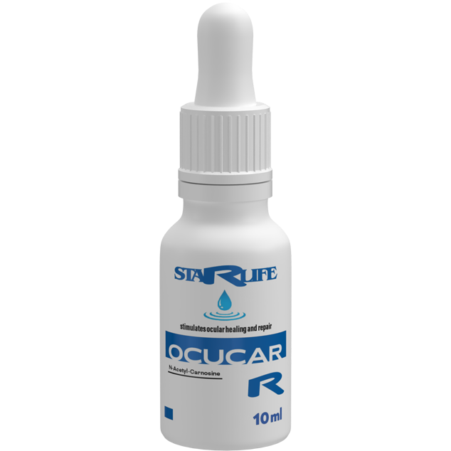 OCUCAR DROPS  -  zvlhčujúce očné kvapky s N-Acetyl-Carnosine pre pocit úľavy unaveným a podráždeným očiam, Starlife  10 ml