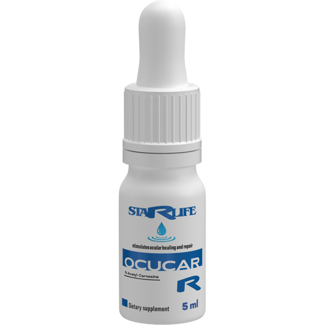 OCUCAR DROPS  -  zvlhčujúce očné kvapky s N-Acetyl-Carnosine pre pocit úľavy unaveným a podráždeným očiam, Starlife  5 ml