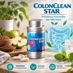 COLONCLEAN STAR - pri problémoch s nepravidelným vyprázdňovaním a zápche, Starlife 60 kaps