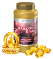 KRILL OIL STAR - olej z morského krilu pre podporu zdravia srdca, mozgu, kĺbov, imunity, očí a pokožky, Starlife  60 kaps