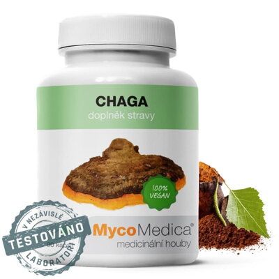 CHAGA (extrakt), MycoMedica  90 kapsúl