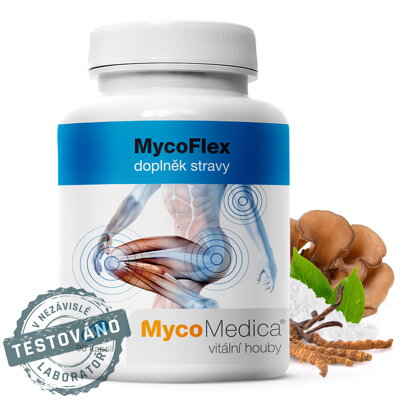 MycoFlex - na podporu normálnej funkcie kostí a chrupaviek, MycoMedica 90 kapsúl