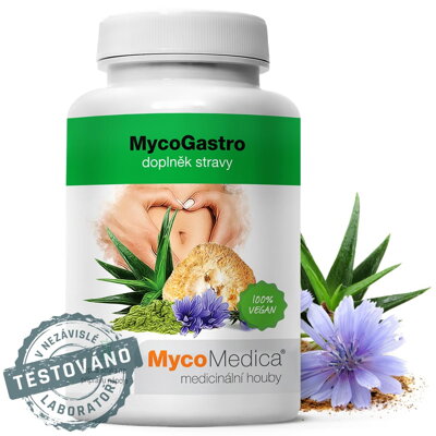 MycoGastro - pre podporu trávenia, imunitného systému a detoxikáciu organizmu, MycoMedica  90g