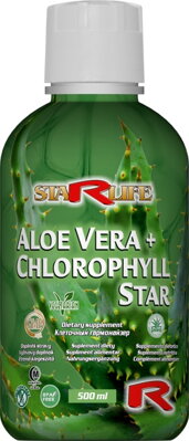 ALOE VERA + CHLOROPHYLL STAR  -  pre zdravé trávenie a zvýšenie imunity, Starlife  500 ml