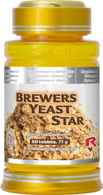BREWERS YEAST STAR  -  pivovarské kvasnice pre blahodárny účinok v ľudskom organizme, Starlife  60 tabl