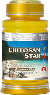 CHITOSAN STAR - pre zníženie hladiny cholesterolu a redukciu hmotnosti, Starlife  60 kaps