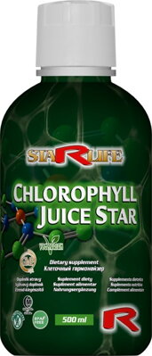 CHLOROPHYLL JUICE STAR  -  pre transport kyslíka v krvi, s protizápalovými účinkami, Starlife  500 ml