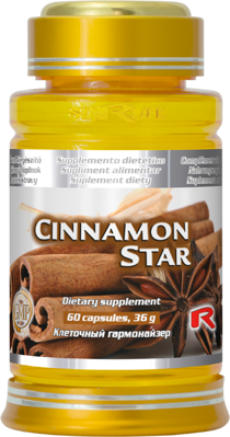 CINNAMON STAR  - pre zdravé trávenie a reguláciu telesnej hmotnosti, Starlife  60 kaps
