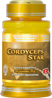 CORDYCEPS STAR - pre podporu protinádorového účinku a zníženie rizika recidív nádorových ochorení, Starlife  60 kaps