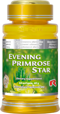 EVENING PRIMROSE STAR  -  pre správnu funkciu organizmu a zdravia, Starlife  60 kaps