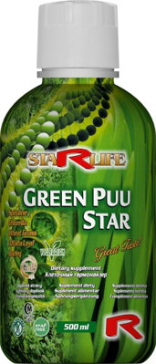 GREEN PUU STAR  -  pre detoxikáciu a zdravú funkciu črevného systému, Starlife  500 ml
