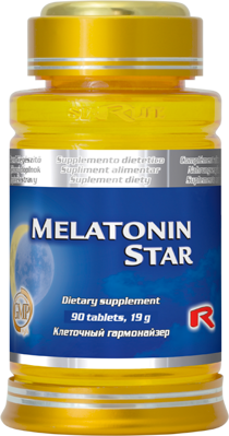 MELATONIN STAR - pre zlepšenie a skvalitnenie spánku, Starlife  60 tabl