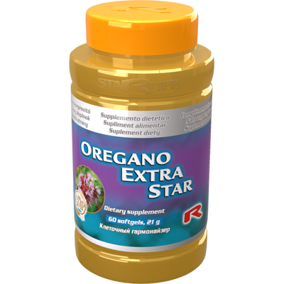 OREGANO EXTRA STAR - pre podporu trávenia, funkciu žlčníka, pečene a čriev, Starlife  60 tob