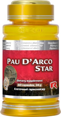 PAU D`ARCO STAR - pre podporu imunitného systému s výraznými protiplesňovými účinkami, Starlife  60 kaps