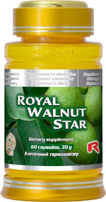 ROYAL WALNUT STAR -  s antibakteriálnymi účinkami pre pomoc pri kožných problémoch, Starlife  60 kaps