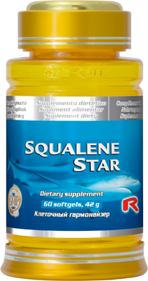 SQUALENE STAR – olej zo žraločej pečene pre podporu hojenia, imunity a liečby alergií, s protinádorovým účinkom, Starlife  60 tob