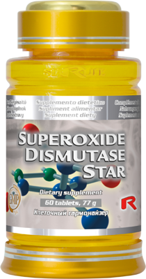 SUPEROXIDE DISMUTASE STAR - prirodzená ochrana pred voľnými radikálmi, Starlife  60 tabl