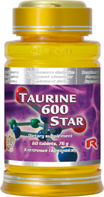 TAURINE 600 STAR - pre podporu organizmu pri zvýšenej športovej záťaži a pre zlepšenie svalovej a duševnej výkonnosti, Starlife  60 tabl