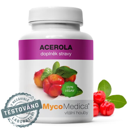 ACEROLA (extrakt), MycoMedica  90 kapsúl - dostupný 1 kus
