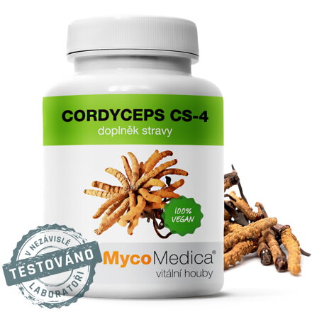 CORDYCEPS CS-4 (extrakt), MycoMedica  90 kapsúl - dostupný 1 kus