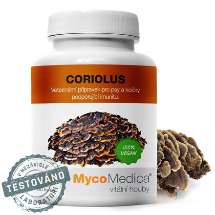 CORIOLUS (extrakt), MycoMedica 90 kapsúl - dostupné 2 kusy