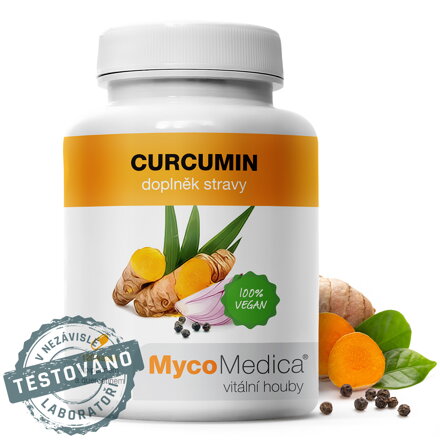CURCUMIN (extrakt), MycoMedica  120 kapsúl - dostupný 1 kus