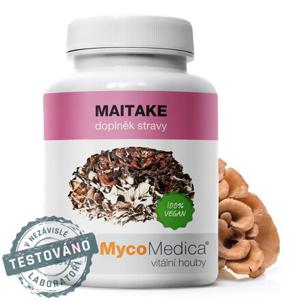 MAITAKE (extrakt), MycoMedica  90 kapsúl - dostupné 2 kusy