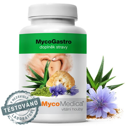 MycoGastro - pre podporu trávenia, imunitného systému a detoxikáciu organizmu, MycoMedica  90g - dostupný 1 kus