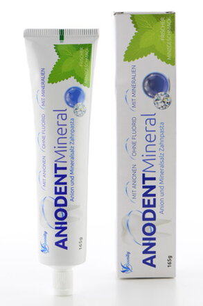 Aniónová zubná pasta s minerálnymi soľami "ANIODENT Mineral", Aunity  165 g