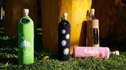 Flaška Sedmokrásky, Flaška rôzne veľkosti - sklenená fľaška