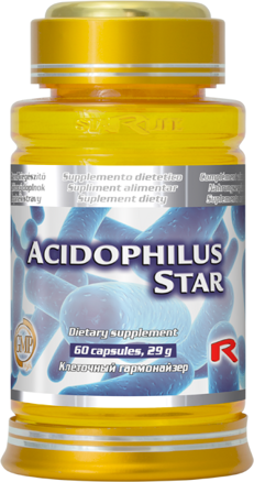 ACIDOPHILUS STAR  -  pre zdravú funkciu črevného systému, Starlife  60 kaps