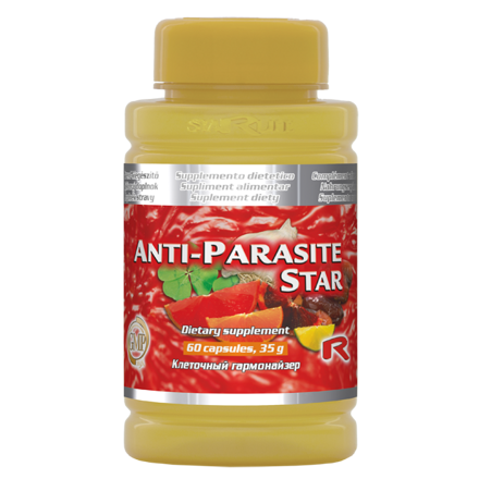 ANTI-PARASITE STAR - pre detoxikáciu a odstránenie parazitov z organizmu, Starlife  60 kaps 