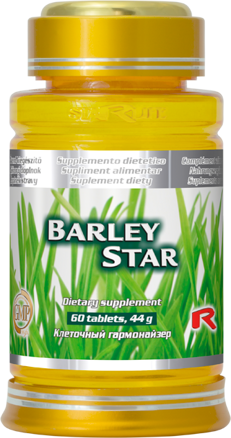 BARLEY STAR – mladý jačmeň pre detoxikáciu organizmu a zlepšenie krvného obrazu, Starlife  60 tabl