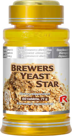 BREWERS YEAST STAR  -  pivovarské kvasnice pre blahodárny účinok v ľudskom organizme, Starlife  60 tabl