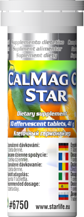 CALMAG C STAR - pre posilnenie imunitného systému, normálnu zrážanlivosť krvi a zníženie únavy a vyčerpania,  Starlife 10 tabl