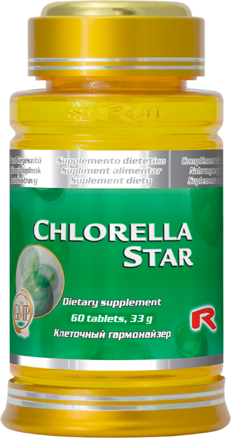 CHLORELLA STAR  -  pre podporu regenerácie tkanív, delenia a rastu buniek, Starlife  60 tabl