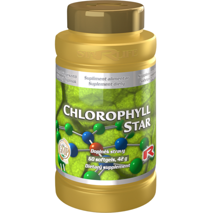 CHLOROPHYLL STAR - pre transport kyslíka v krvi, s protizápalovými účinkami, Starlife  60 kaps