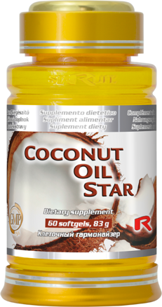 COCONUT OIL STAR - pre okamžitý príjem energie s antibakteriálnym účinkom, Starlife  60 kaps
