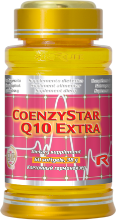 COENZYSTAR Q10 EXTRA  -  koenzým Q10 a karnitín pre zdravý kardiovaskulárny systém, Starlife  60 tob  - dostupný len 1 kus