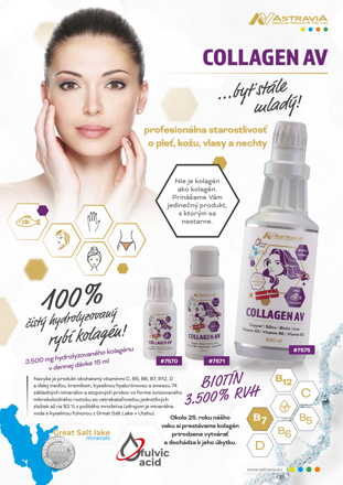 COLLAGEN AV  - hydrolyzovaný kolagén pre profesionálnu starostlivosť o pleť, pokožku, vlasy a nechty, Starlife  60 ml