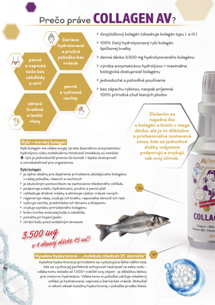 COLLAGEN AV - hydrolyzovaný kolagén pre profesionálnu starostlivosť o pleť, pokožku, vlasy a nechty, Starlife 500 ml