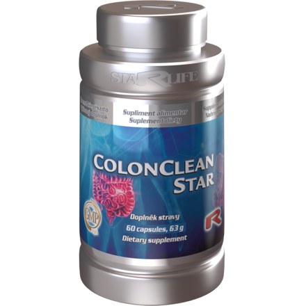 COLONCLEAN STAR -  pri problémoch s nepravidelným vyprázdňovaním a zápche, Starlife  60 kaps