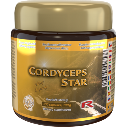 CORDYCEPS STAR - pre podporu protinádorového účinku a zníženie rizika recidív nádorových ochorení, Starlife  300 kaps