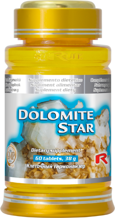 DOLOMITE STAR - pre podporu zdravia kostí, zubov a svalov, Starlife  60 tabl