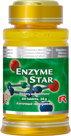 ENZYME STAR - unikátna zmes tráviacich enzýmov pre odstránenie tráviacich ťažkostí, Starlife   60 kaps