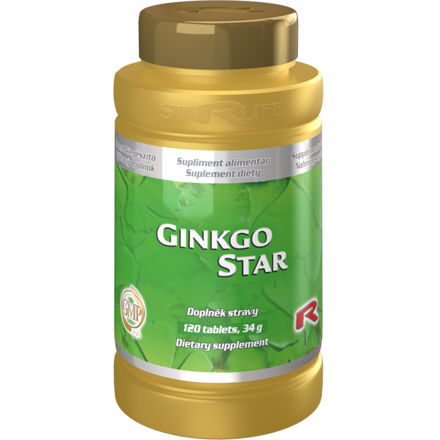 GINKGO STAR  -  pre podporu kardiovaskulárneho a obehového systému, Starlife  120 tob