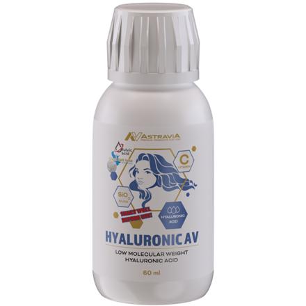 HYALURONIC AV  -  kyselina hyalurónová pre dokonalú starostlivosť o pleť, pokožku, zdravé kĺby a väzy, Starlife  60 ml